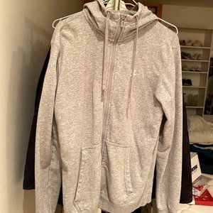 Grey Nike Zip up hoodie